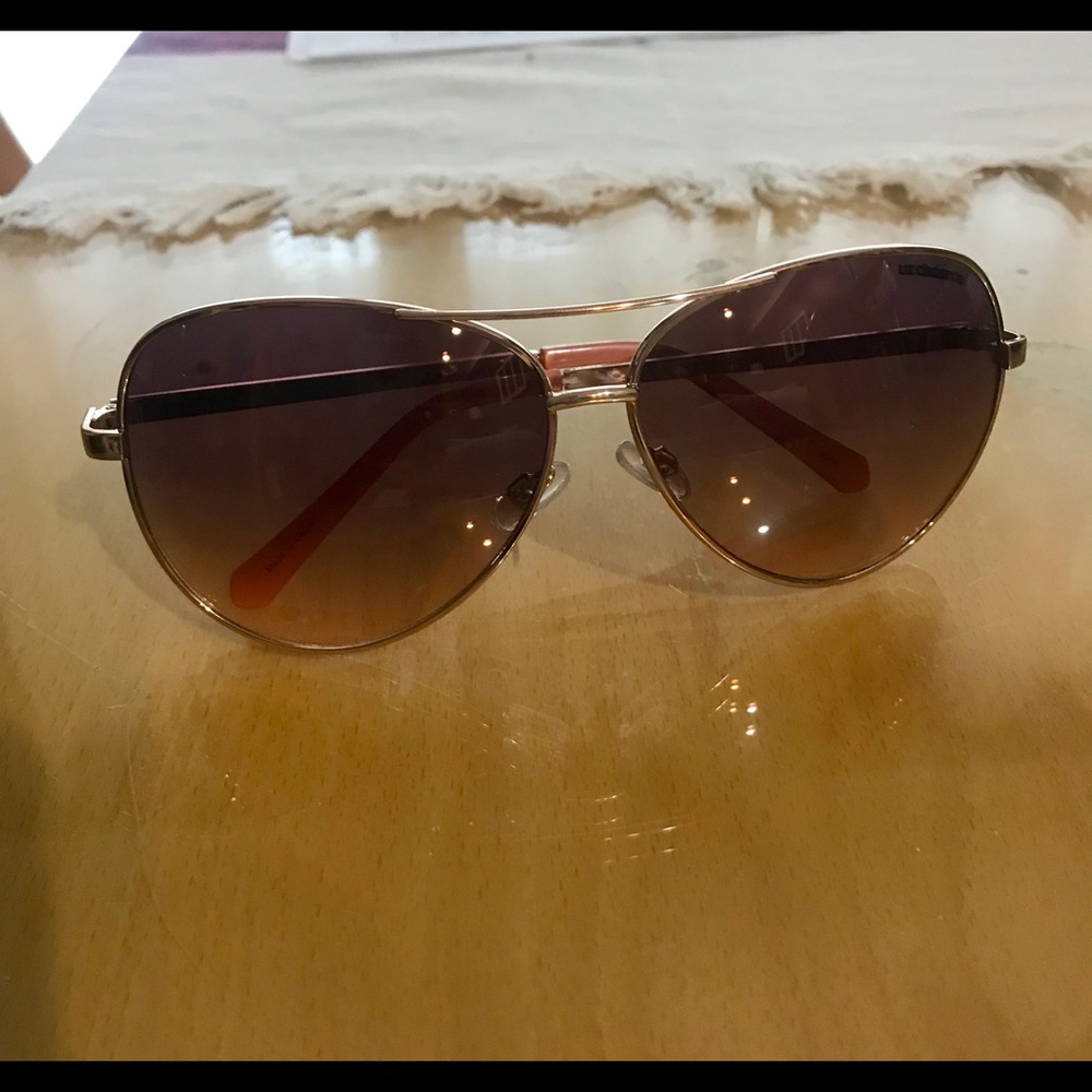 Liz Claiborne Rose Gold “Sloane” Sunglasses